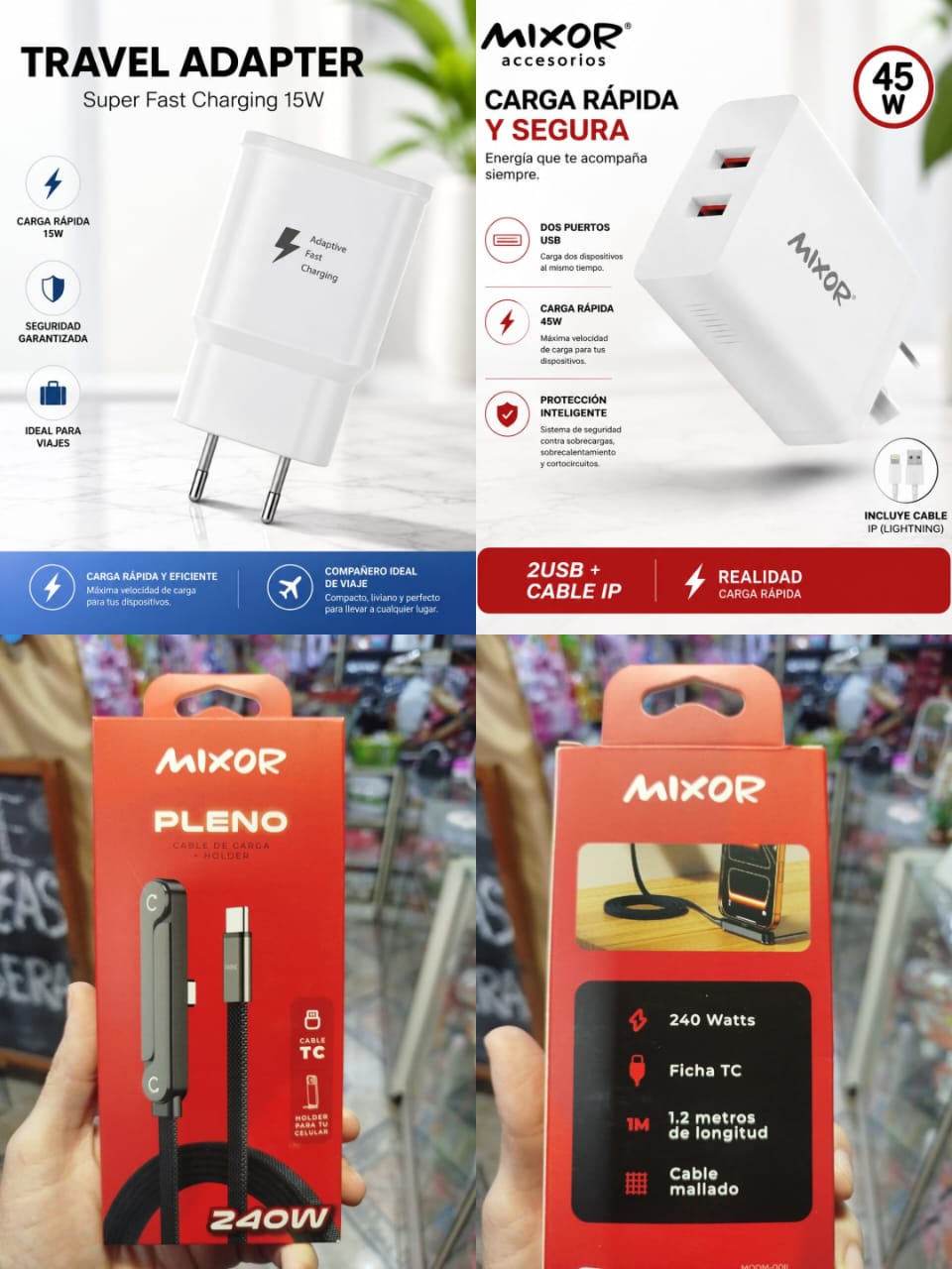 Cargador Rápido MIXOR 45W
